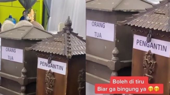 Kotak Uang di Kondangan Ini Unik Banget, Warganet: Bisa Ditiru