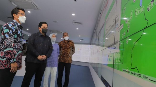 Tinjau Command Center Pertamina, Erick Thohir Pantau Stok dan Upaya Antisipasi Kebocoran BBM