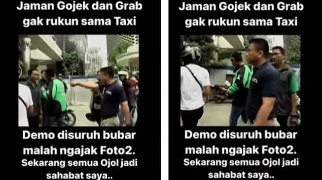 Ferdy Sambo terlihat muncul sekilas di video lawas Krishna Murti mengamankan demo ojol. (Instagram/@krishnamurti_bd91)