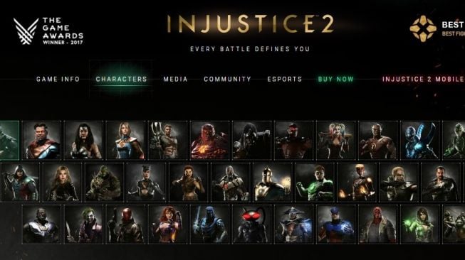 Tampilan game Injustice 2. (injustice.com)