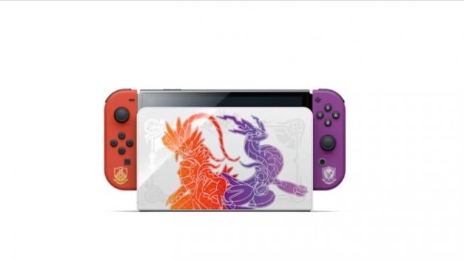 Nintendo Switch OLED edisi Pokémon Scarlet and Violet [Nintendo].