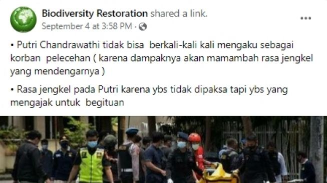 CEK FAKTA: Beredar kabar Putri Candrawathi meninggal bunuh diri di rumahnya, benarkah? (Facebook)