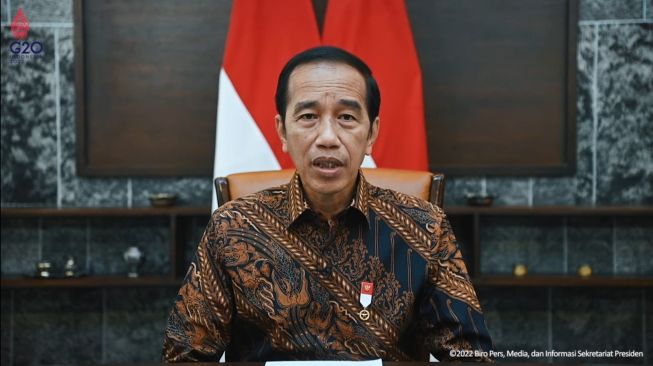  Presiden Joko Widodo saat menyampaikan keterangan pers, Kamis (8/9/2022). (YouTube Sekretariat Presiden)