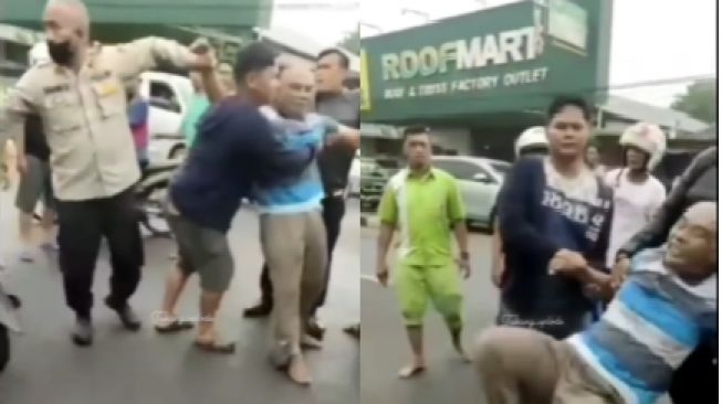 Pria Pelempar Korek Api di SPBU Mengamuk sampai Tendang Polisi saat Ditangkap