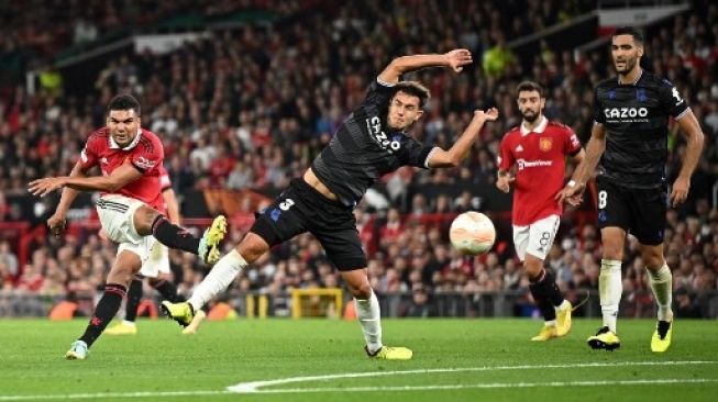 Kemenangan ini membuat Real Sociedad berada di peringkat kedua klasemen sementara Grup E Liga Europa dengan torehan tiga poin dari satu laga, kalah selisih gol dari Sheriff Tiraspol. (AFP)
