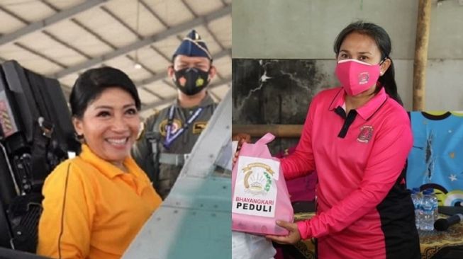Beda Gaya Istri Panglima TNI dan Istri Kapolri (instagram/@dharmapertiwipusat/@bhayangkari.ketua_umum)