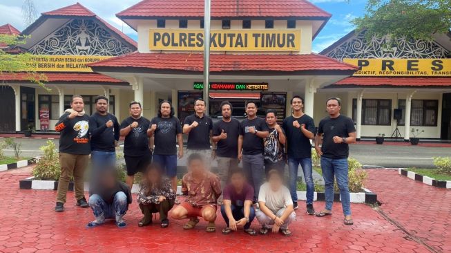 Modus Gelar Bazzar Barang Elektronik, Komplotan Penipu Dibekuk Polres Tanbu di Kaltim