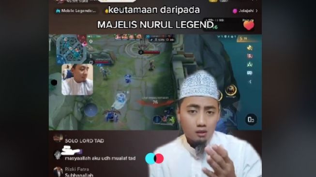 Sampai Ada yang Mualaf! Dakwah Lewat Live Mobile Legend, Ustaz Ini Banjir Pujian