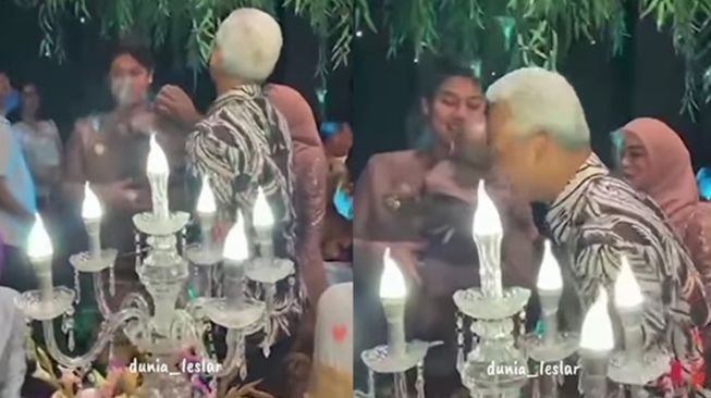 Potret Lesti Kejora dan Rizky Billar ketemu Ganjar Pranowo (Instagram/@dunia_leslar)