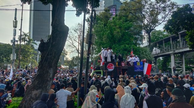 Antisipasi Penyusup, Ratusan Polisi Jaga Demo PA 212 Soal Protes Pembakaran Alquran di Kedubes Swedia