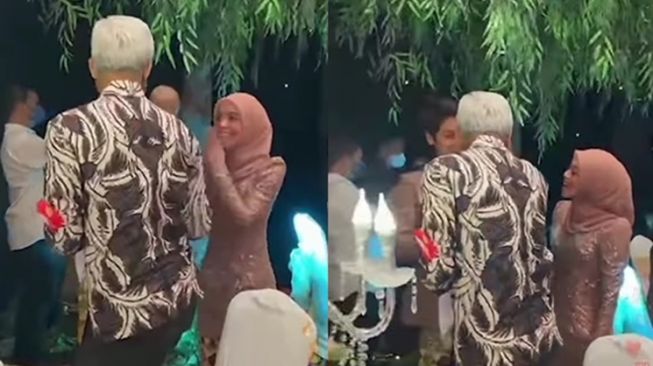 Potret Lesti Kejora dan Rizky Billar ketemu Ganjar Pranowo (Instagram/@dunia_leslar)