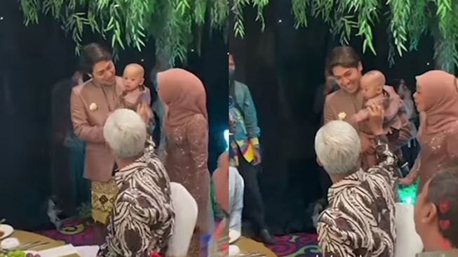 Potret Lesti Kejora dan Rizky Billar ketemu Ganjar Pranowo (Instagram/@dunia_leslar)