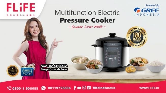 Flife 10 in 1 Multifunction Pressure Cooker Jadi Peralatan Dapur Paling Laku di Lazada