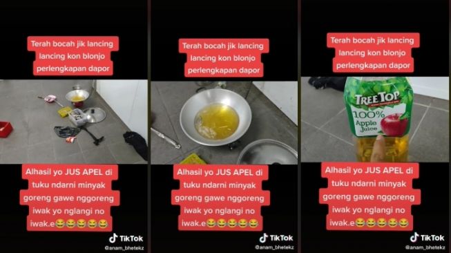 Dikira Minyak Goreng, TKI di Taiwan Tak Tahu Pakai Jus Apel Menggoreng Ikan