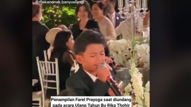 Penampilan Farel Prayoga di Acara Ulang Tahun Keluarga Erick Thohir Panen Pujian