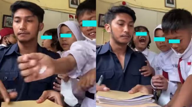 Siswi SD Kerumuni Pak Guru Ngajar, Lontarkan Pertanyaan Tak Terduga, Warganet: Murid Zaman Now