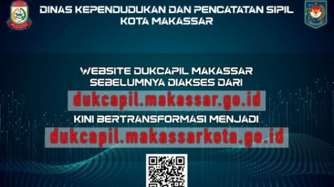 Alamat Baru Website Layanan Administrasi Online Dinas Kependudukan dan Pencatatan Sipil Kota Makassar Sudah Bisa Diakses