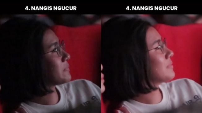 Potret Artis Nangis Nonton Miracle in Cell No. 7 (instagram/@vinogbastian__)