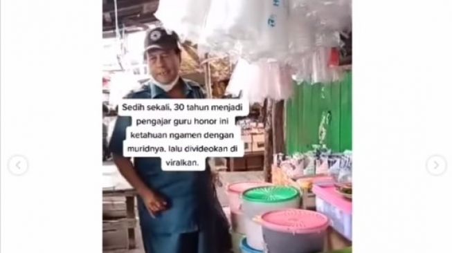 Viral Guru Honorer Ngamen di Pasar, Hidup Tanpa Uang Pensiun Padahal Sudah 30 Tahun Mengabdi