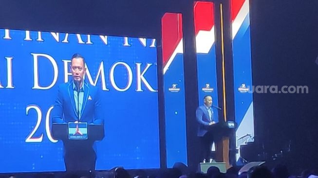 Didorong Maju di Pilpres 2024 Dalam Rapimnas Demokrat, AHY: Saya Mohon Doa Kita Dapatkan Peluang Sejarah Itu