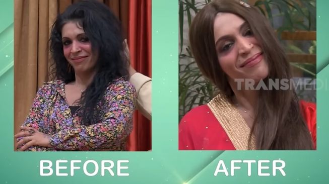 Potret Make Over Kak Jill Bak Artis India (YouTube TRANS7 OFFICIAL)