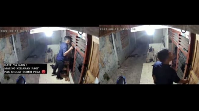 Modus Pencurian Terekam CCTV, Pelaku Intip Rumah Pura-Pura Beli Bawang di Jam Subuh