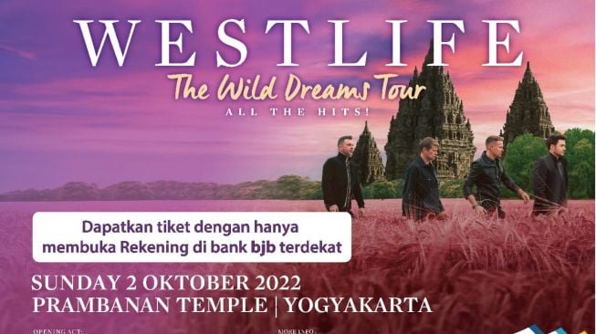 Bank BJB Manjakan Nasabah dengan Konser Westlife The Wild Dreams Tour 2022