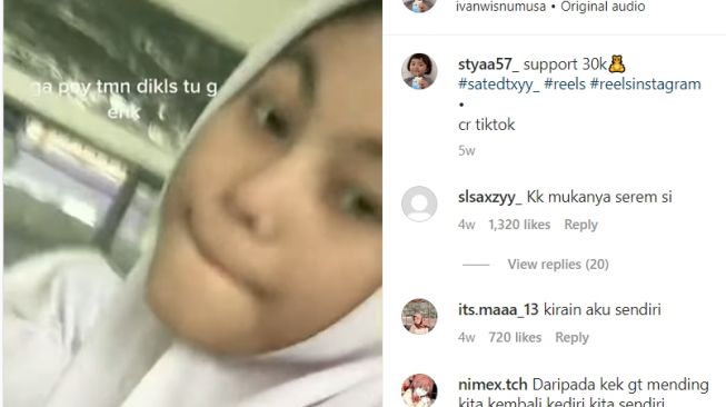 Siswi SMA Cantik Ngaku Tak Punya Teman, Kolom Komentar Langsung Diserbu Cowok-cowok