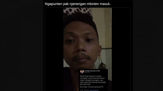 Pria Tanggapi Sandiaga Uno (Twitter/coipp)