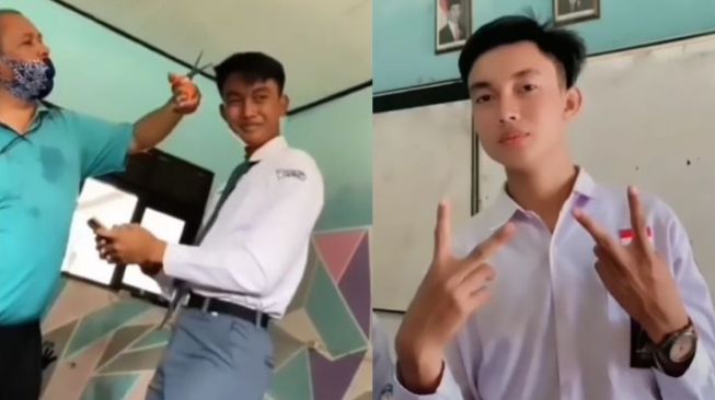 Kena Razia Rambut di Sekolah, Pria Ini Malah Jadi Ganteng