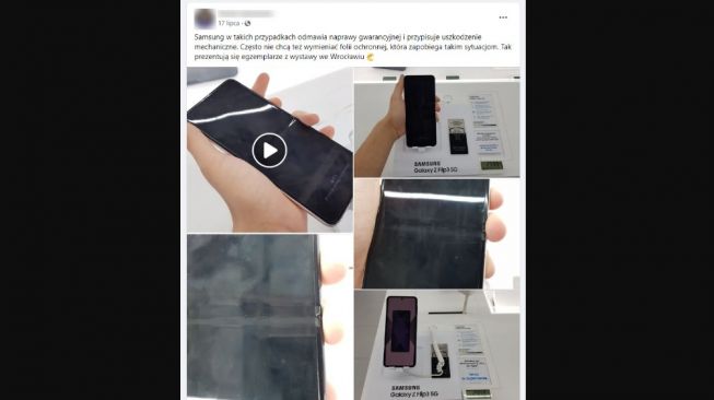 Ponsel lipat Samsung bermasalah. [Instalki.pl]