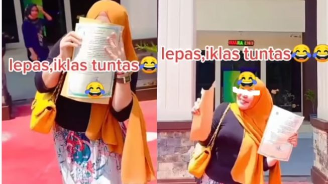 Keluar dari Gedung Pengadilan Agama, Perempuan ini Lempar Senyum Semringah: Bahagia Sekali Jadi Janda