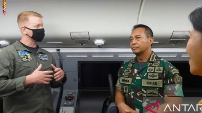 Pesawat Intai Maritim Canggih P-8 Poseidon Milik US Navy Bikin Panglima TNI Kagum