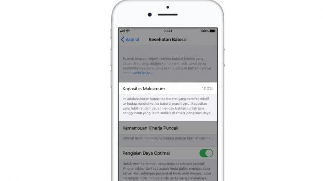 Kesehatan baterai iPhone. [Apple]