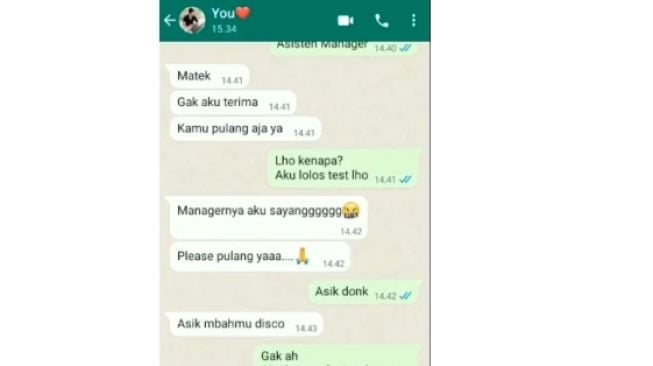 Pacar Jadi Manajer Kantor, Wanita Ini Ditolak Mentah-mentah Sebelum Interview, Percakapannya Bikin Ngakak