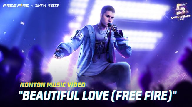 Free Fire Kolaborasi dengan Justin Bieber Luncurkan Video Musik Beautiful Love (Free Fire)