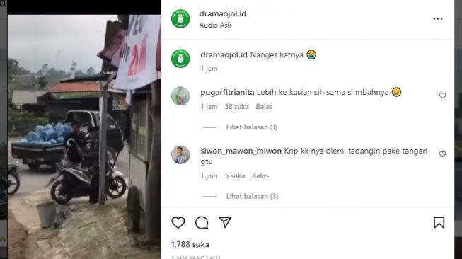 Kakek Ini Jual Bensin Eceran Sampai Tumpah, Warganet Ngaku Kasian: Kebuang Seliter