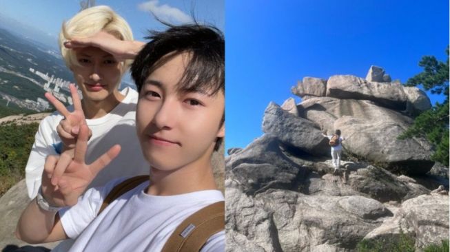 Bestie Abis, Renjun NCT dan Jun SEVENTEEN Liburan Bareng Naik Gunung