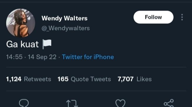 Curhatan Wendy Walters Soal Perselingkuhan (Twitter/@_wendywalters dan Instagram/@ybrap)