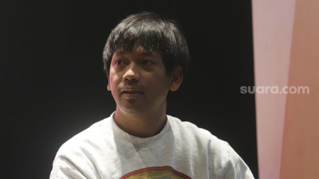 Rian D'Masiv saat memberikan keterangan pers acara pestapora di Cilandak Towns Square, Jakarta, Rabu (21/9). [Suara.com/Oke Atmaja]