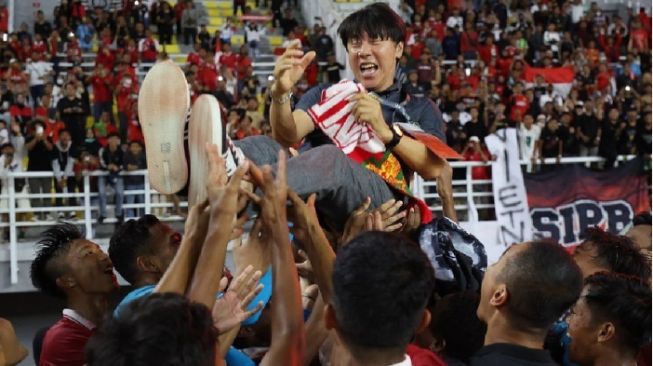 Pelatih Timnas Indonesia U-19, Shin Tae-yong. (Twitter/@jokodwiks)