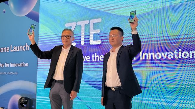 Peluncuran tiga smartphone baru ZTE ke Indonesia, di Jakarta, Selasa (20/9/2022). [Suara.com/Dicky Prastya]