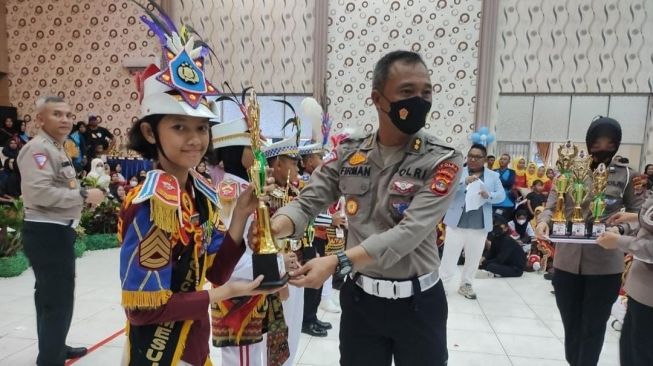 Polres Mesuji Juara Umum Kedua Lomba Polisi Cilik Polda Lampung