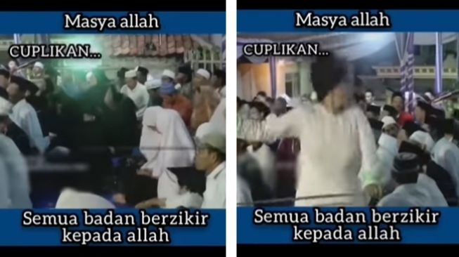 Viral Jemaah Kelewat Semangat Berzikir, sampai Tampak Terjengkang dan Kejang-kejang Malah Dikira Rukiyah