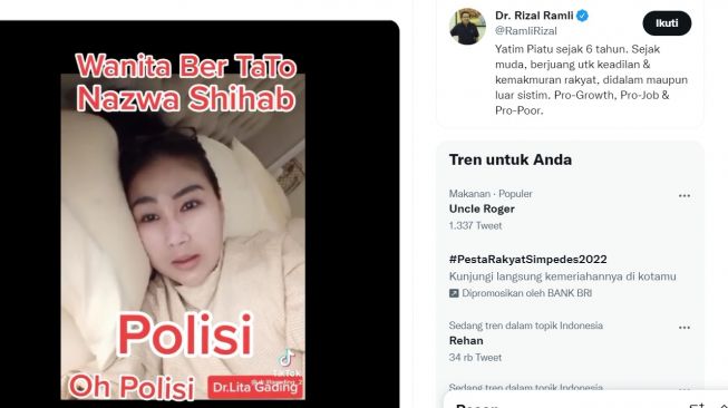 Tengku Zanzabela Kritik Najwa Shihab, Perempuan Ini Beri Balasan Menohok: Jangan Cuma Banggain Polisi