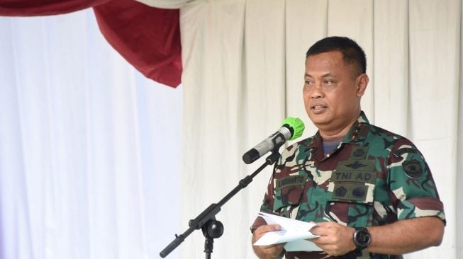 Pangdam Jaya Mayjen TNI Untung Budiharto saat peresmian fasilitas ruang kesehatan Laboratorium Kateterisasi (Cath Lab) Rumah Sakit Tingkat II Moh Ridwan Meuraksa Kesdam Jaya di Pinang Ranti, Kecamatan Makasar, Jakarta Timur, Jumat (23/9/2022). [Dok. Pendam Jaya]
