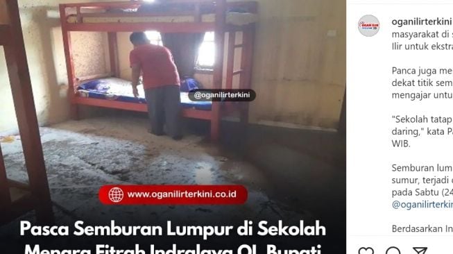 Sekolah IT Menara Fitrah diliburkan usai semburan air berlumpur mengandung gas [instagram]