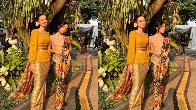 Pose Bareng Sarah Menzel, Yuk Intip 8 Potret Fuji Saat Acara Tedak Siten Ameena