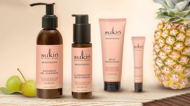 Rangkaian produk Sukin Brightening Range (Istimewa)