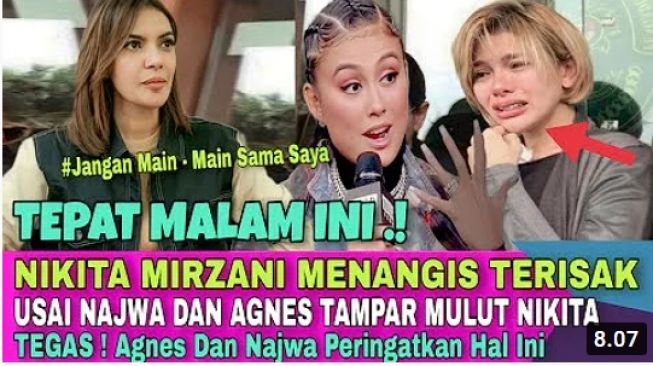 Benarkah Najwa Shihab tampar mulut Nikita Mirzani? (Youtube/ TV ARTIS).